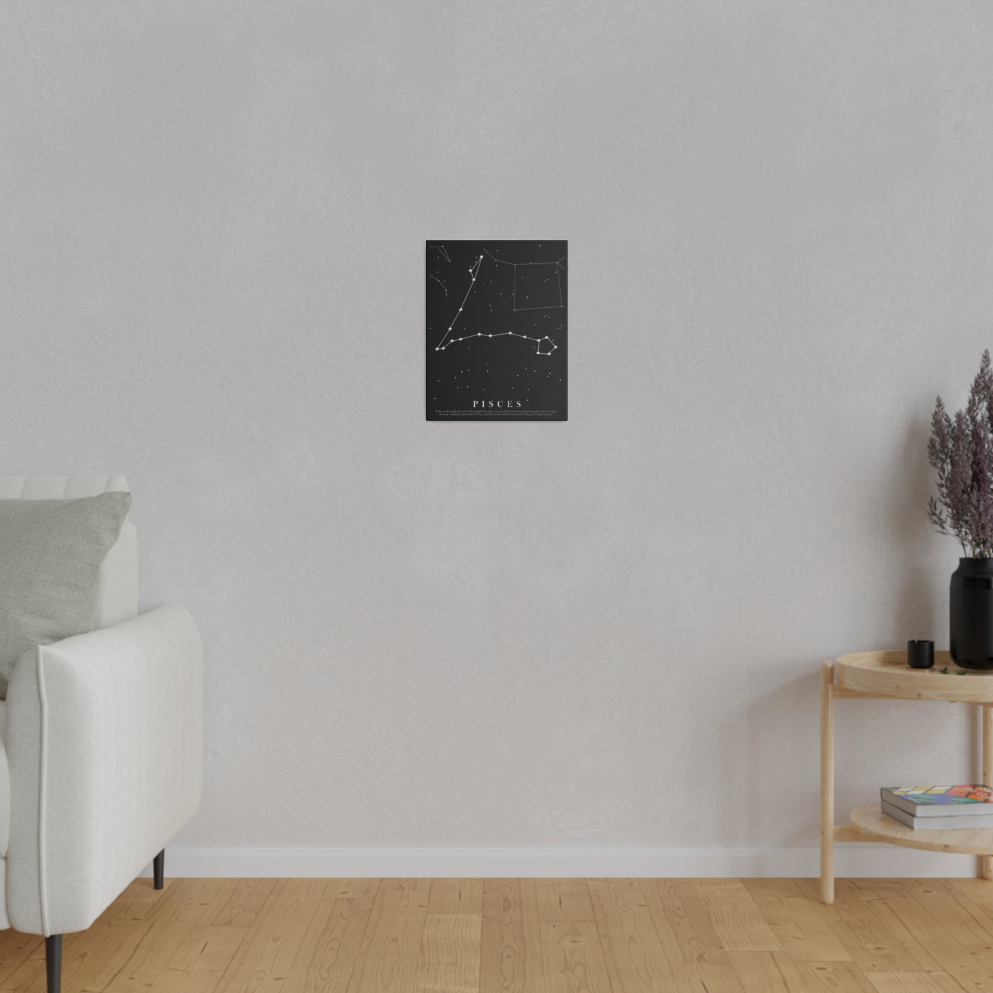 Quadro Costellazione "Pisces" su tela Canvas