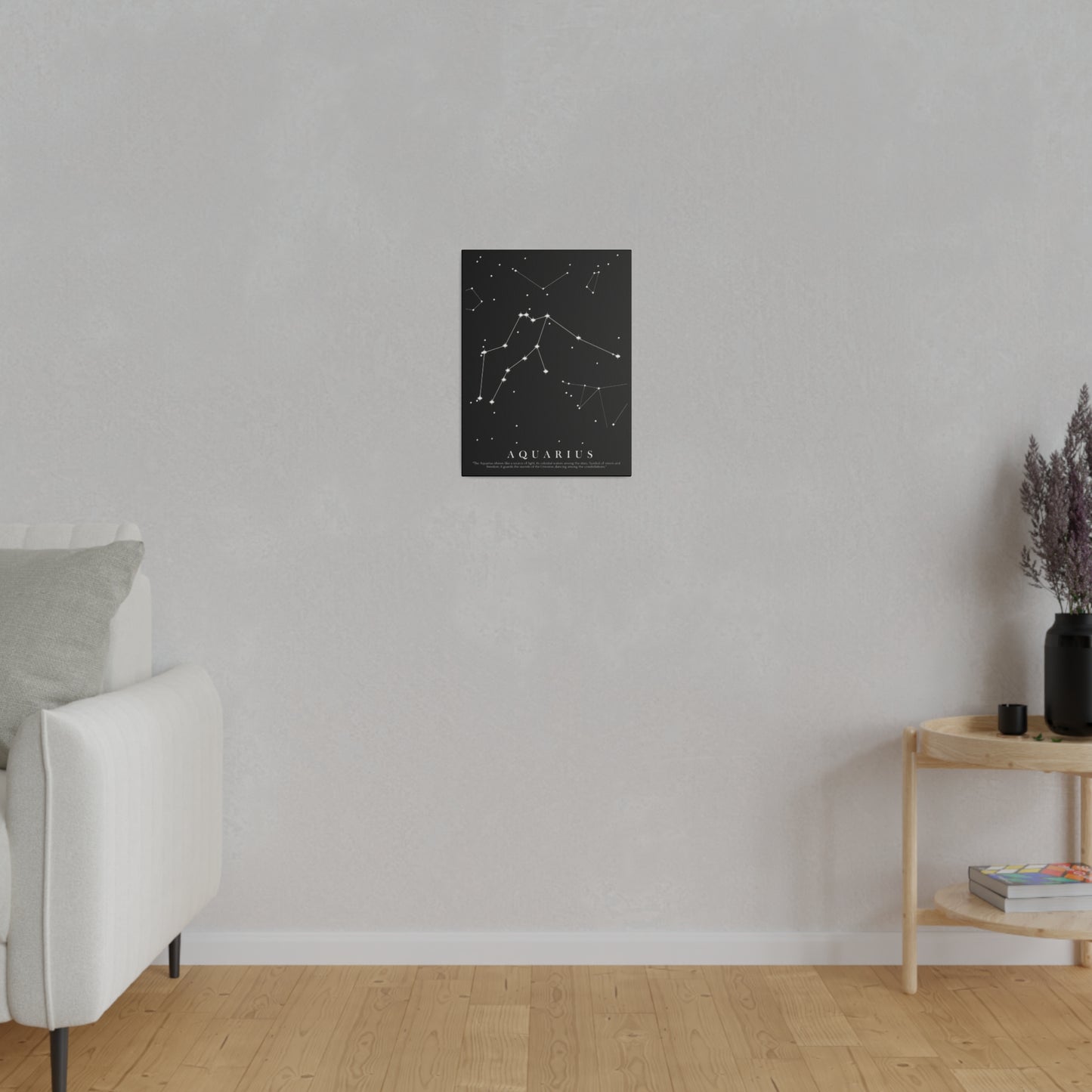 Quadro Costellazione "Aquarius" su tela Canvas