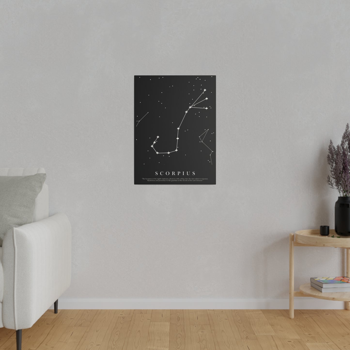 Quadro Costellazione "Scorpius" su tela Canvas