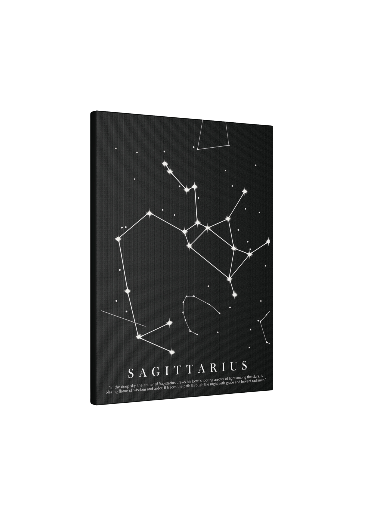 Quadro Costellazione "Sagittarius" su tela Canvas