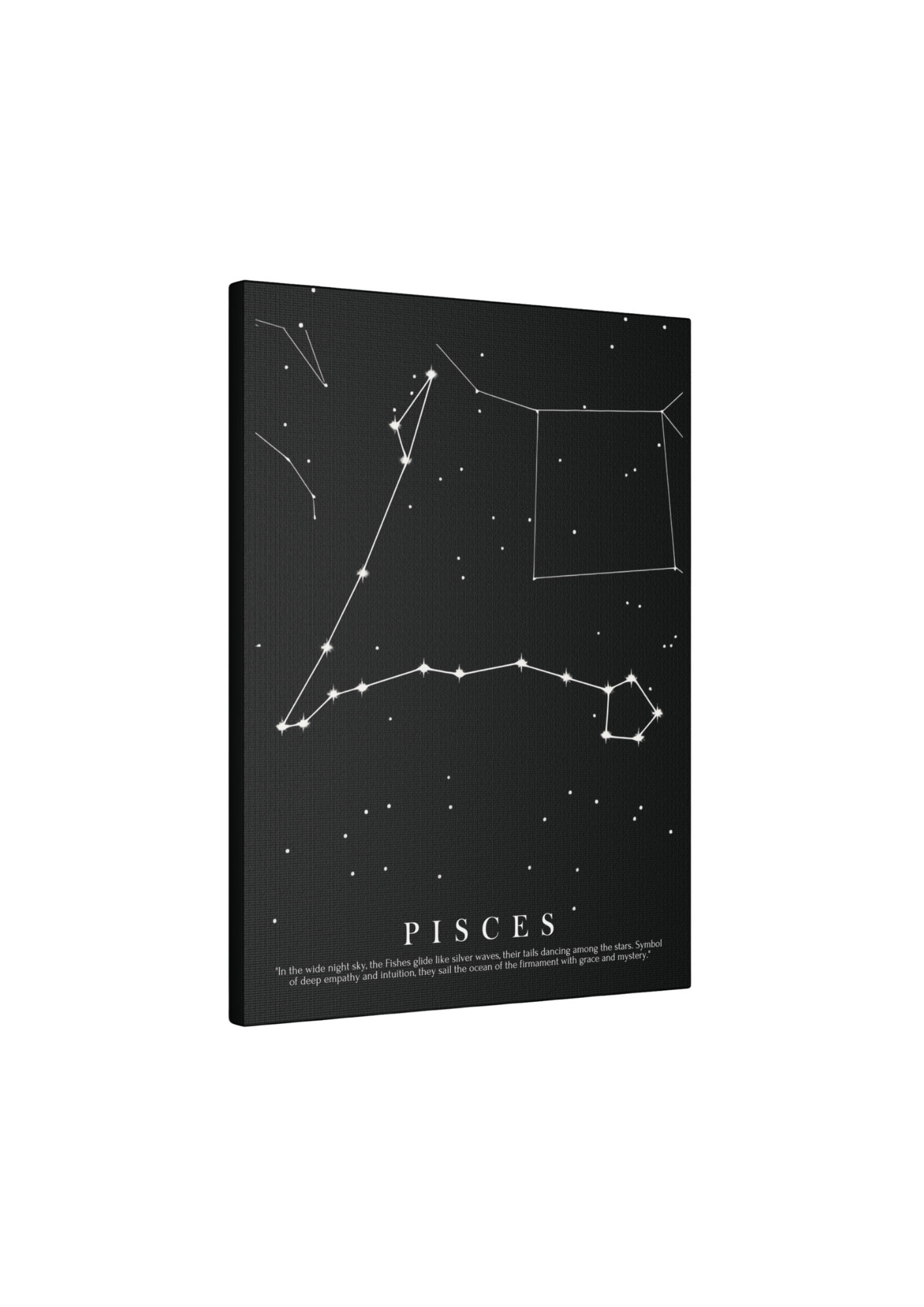 Quadro Costellazione "Pisces" su tela Canvas