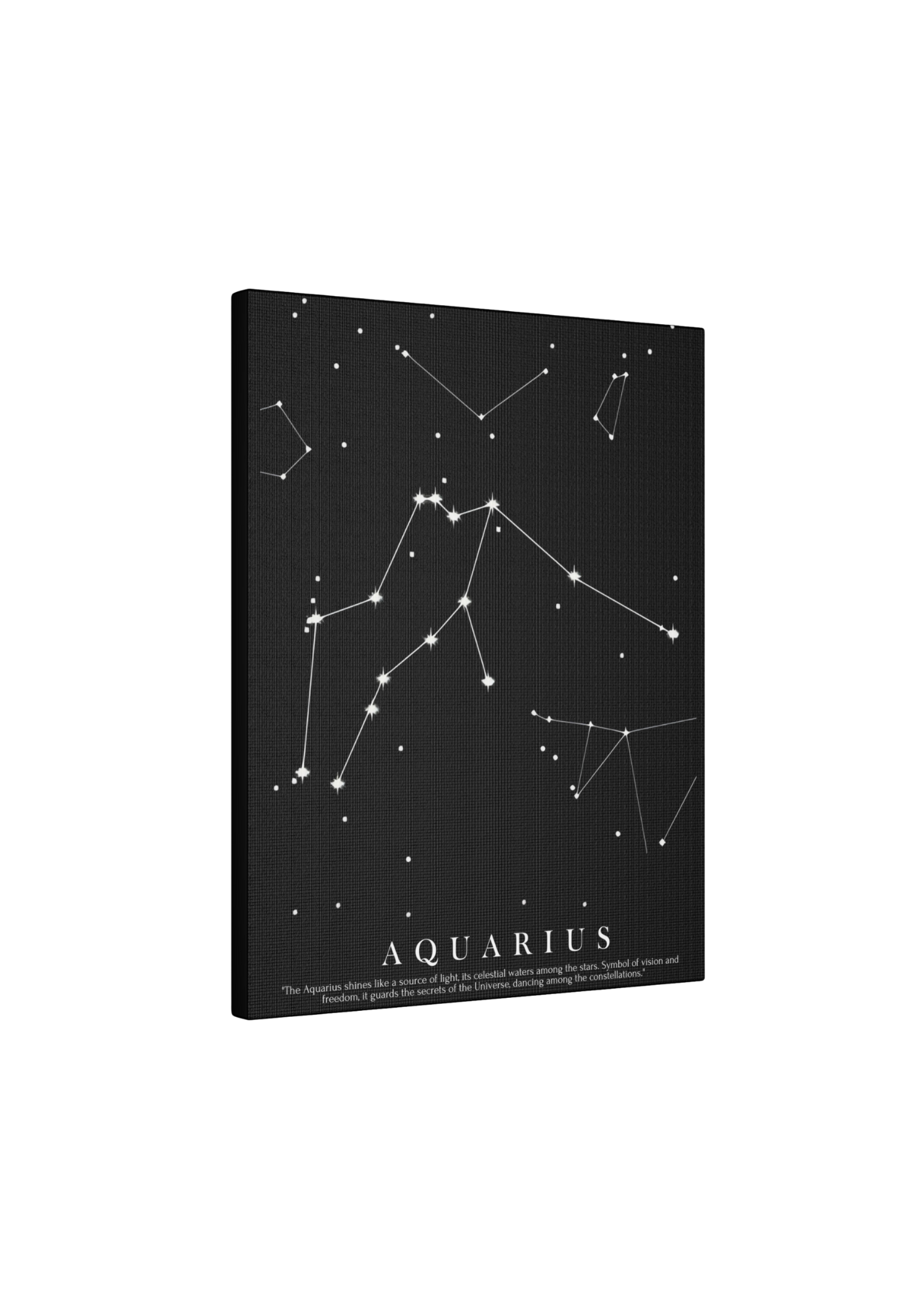 Quadro Costellazione "Aquarius" su tela Canvas