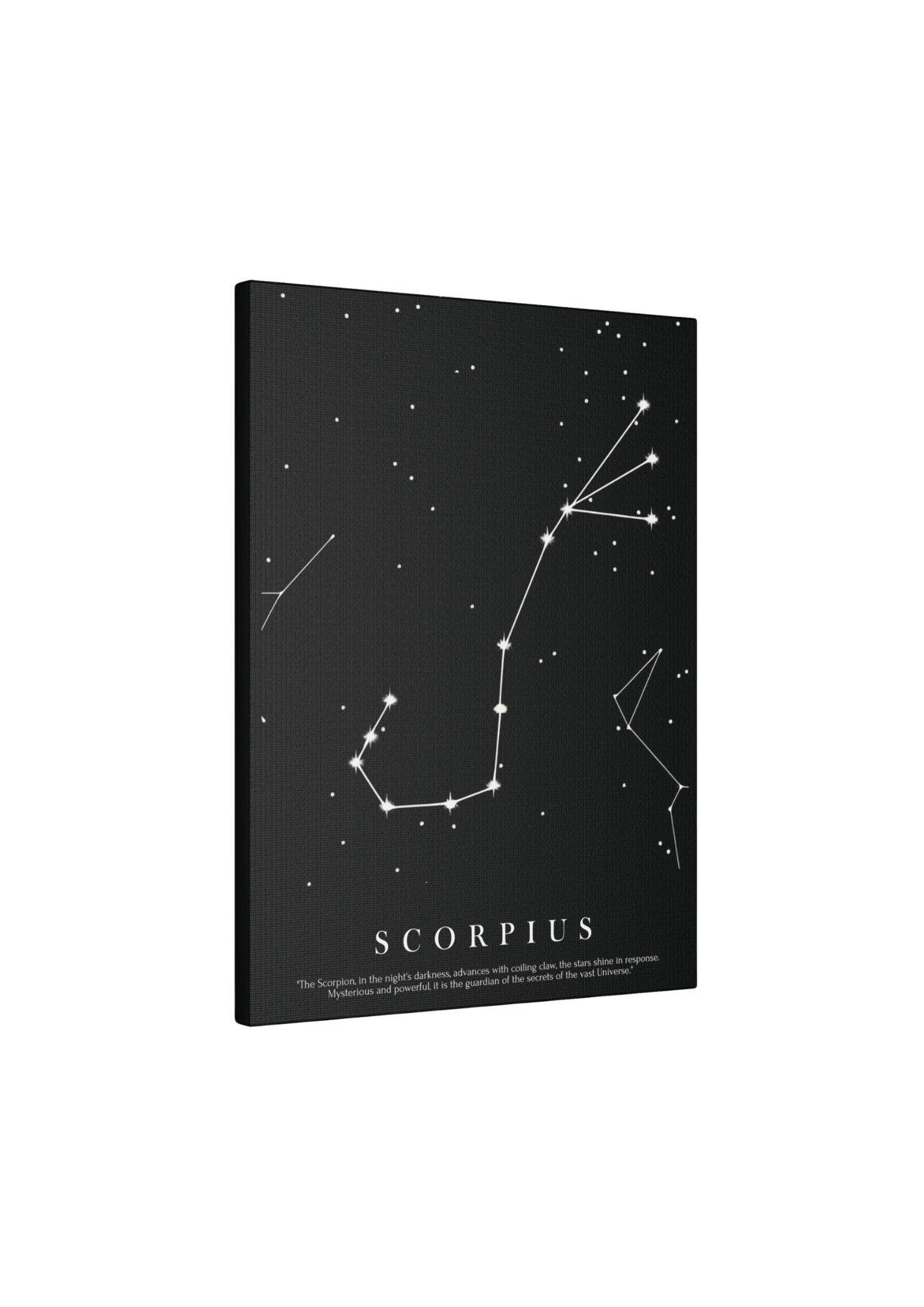 Quadro Costellazione "Scorpius" su tela Canvas
