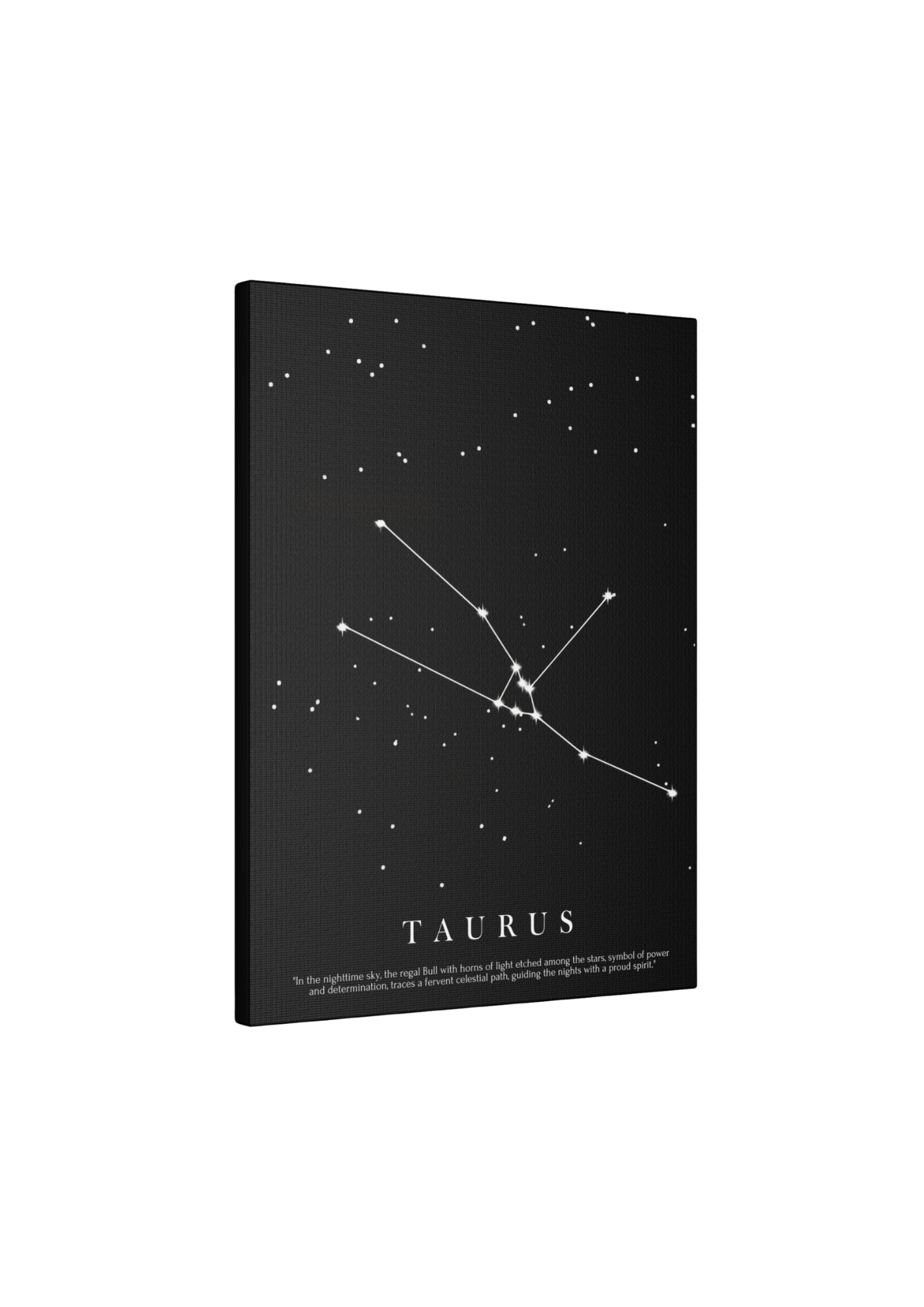 Quadro Costellazione "Taurus" su tela Canvas