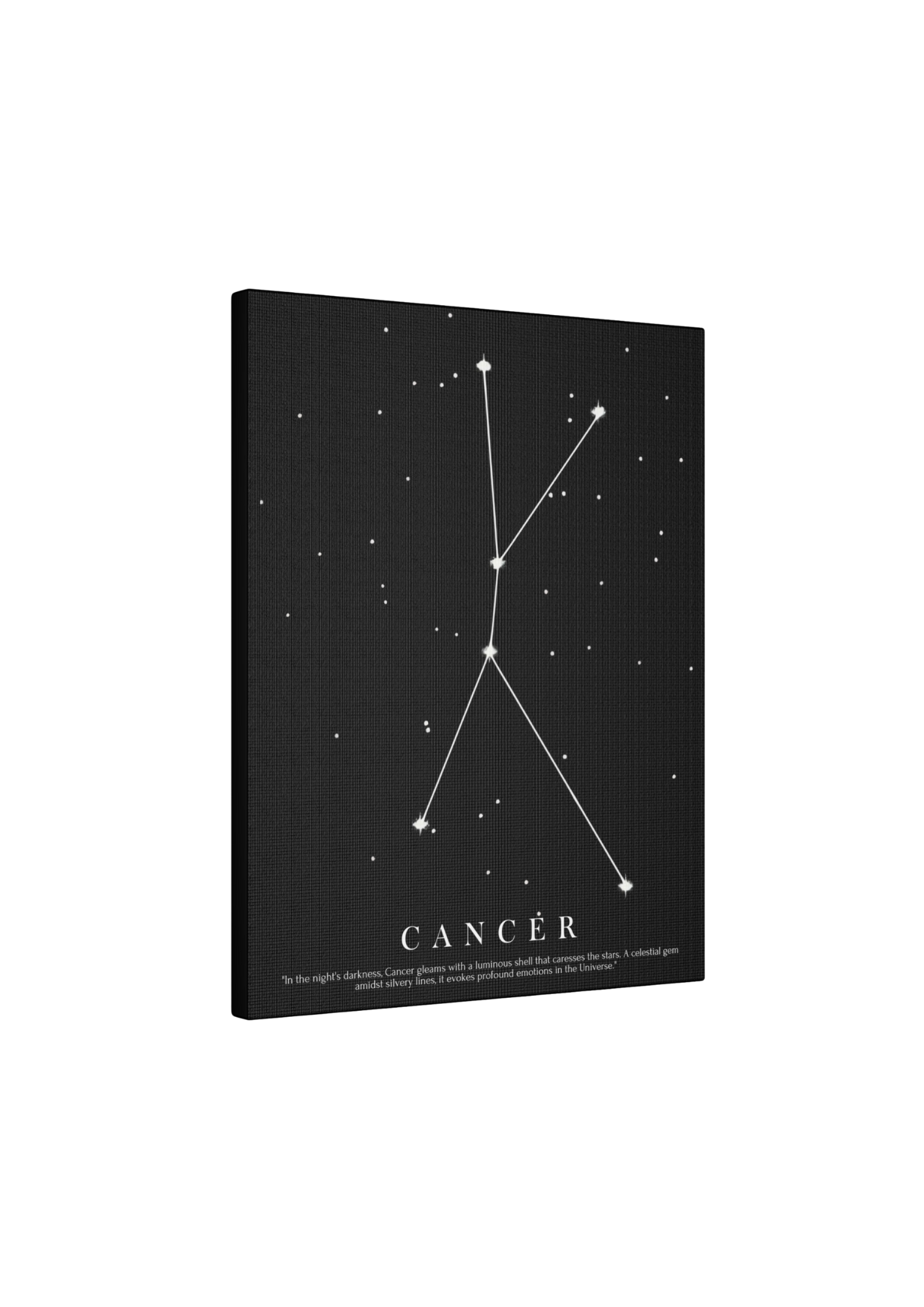 Quadro Costellazione "Cancer" su tela Canvas