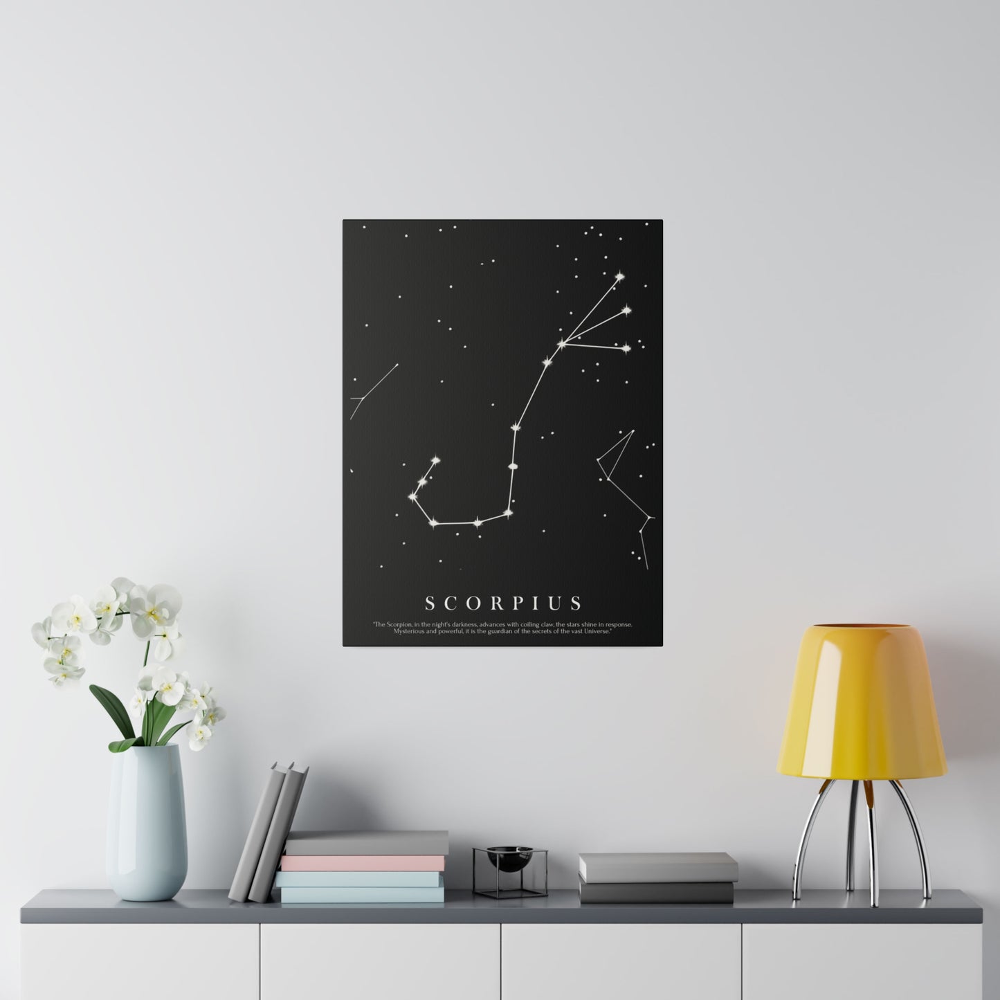 Quadro Costellazione "Scorpius" su tela Canvas