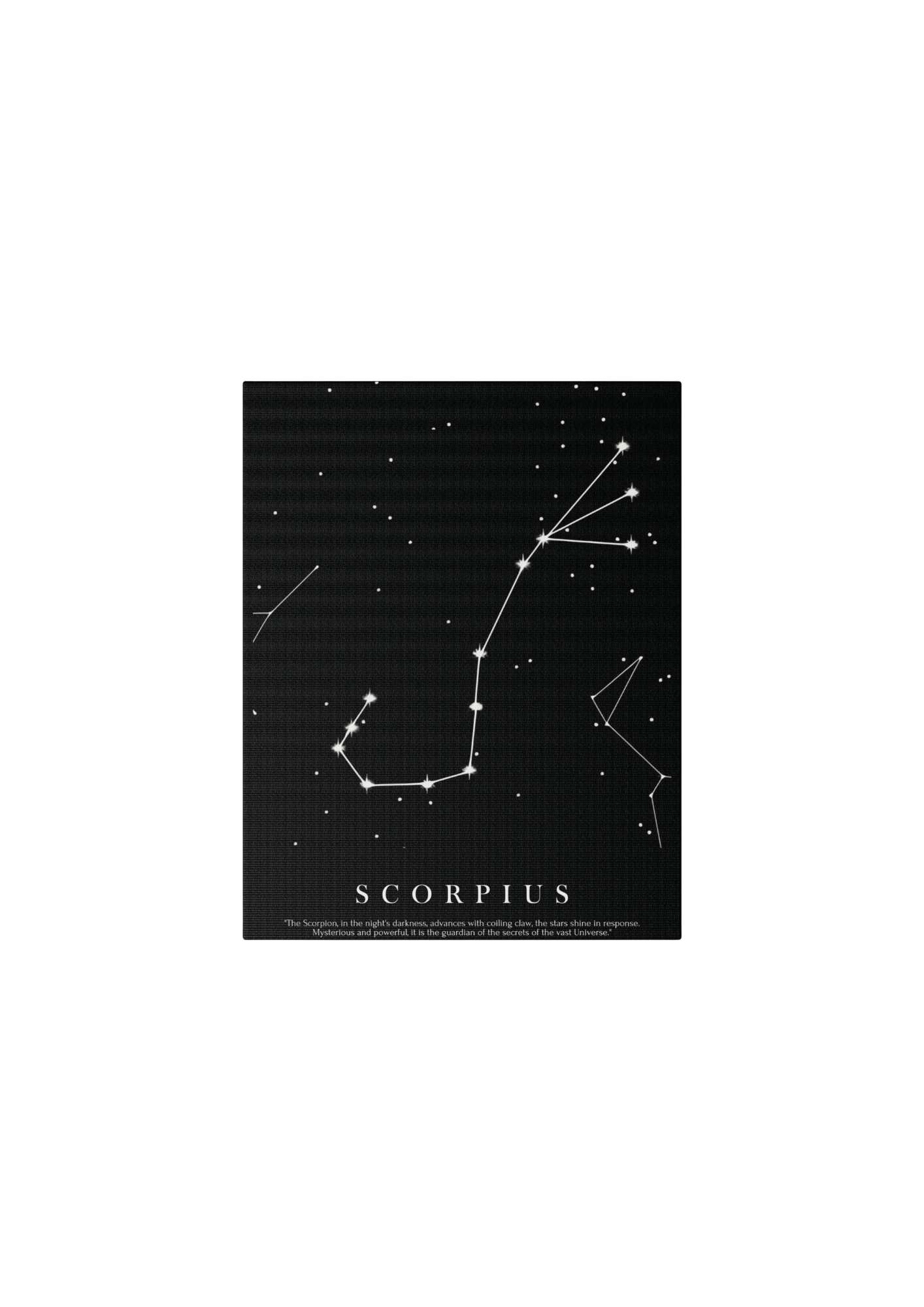 Quadro Costellazione "Scorpius" su tela Canvas