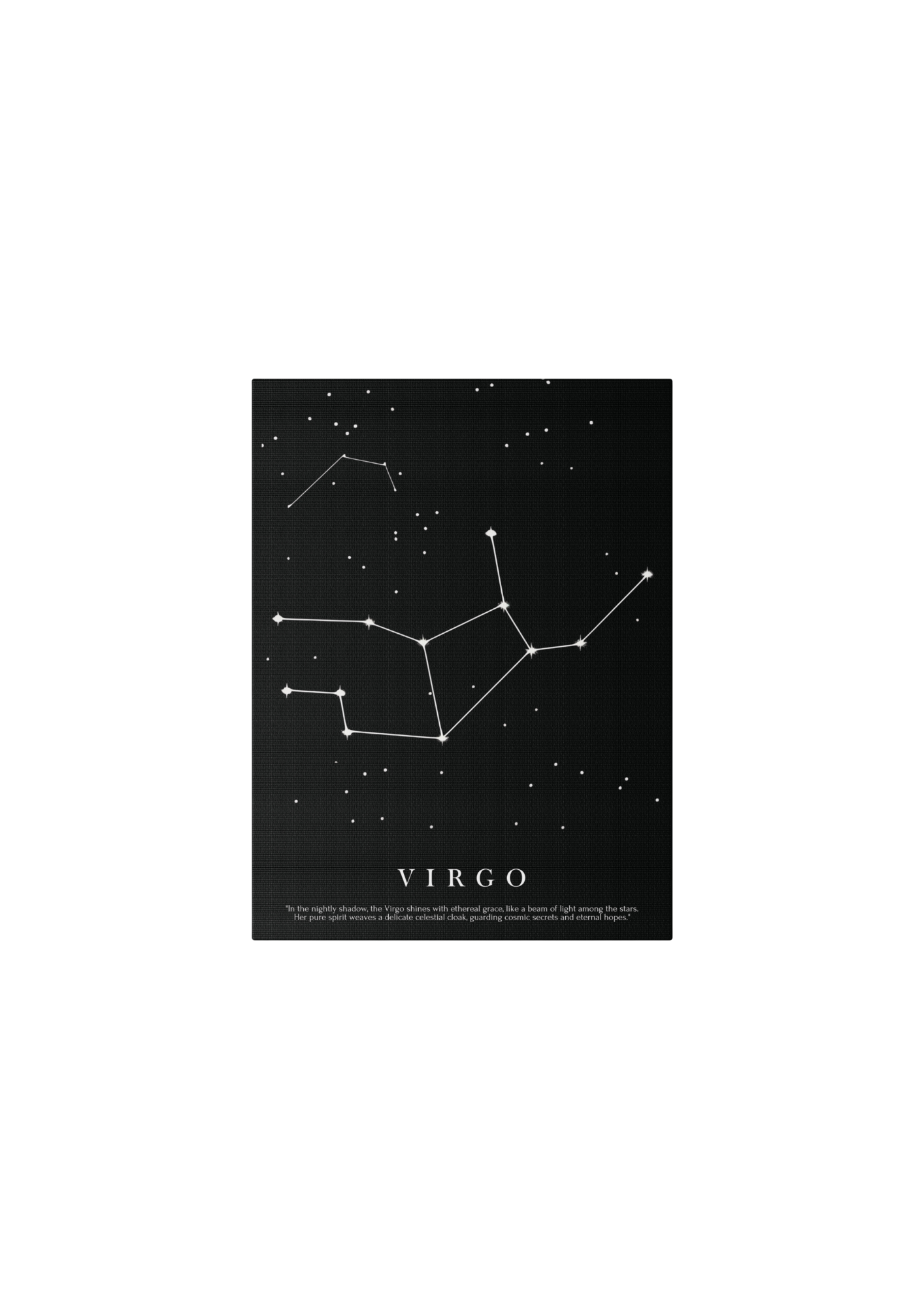 Quadro Costellazione "Virgo" su tela Canvas