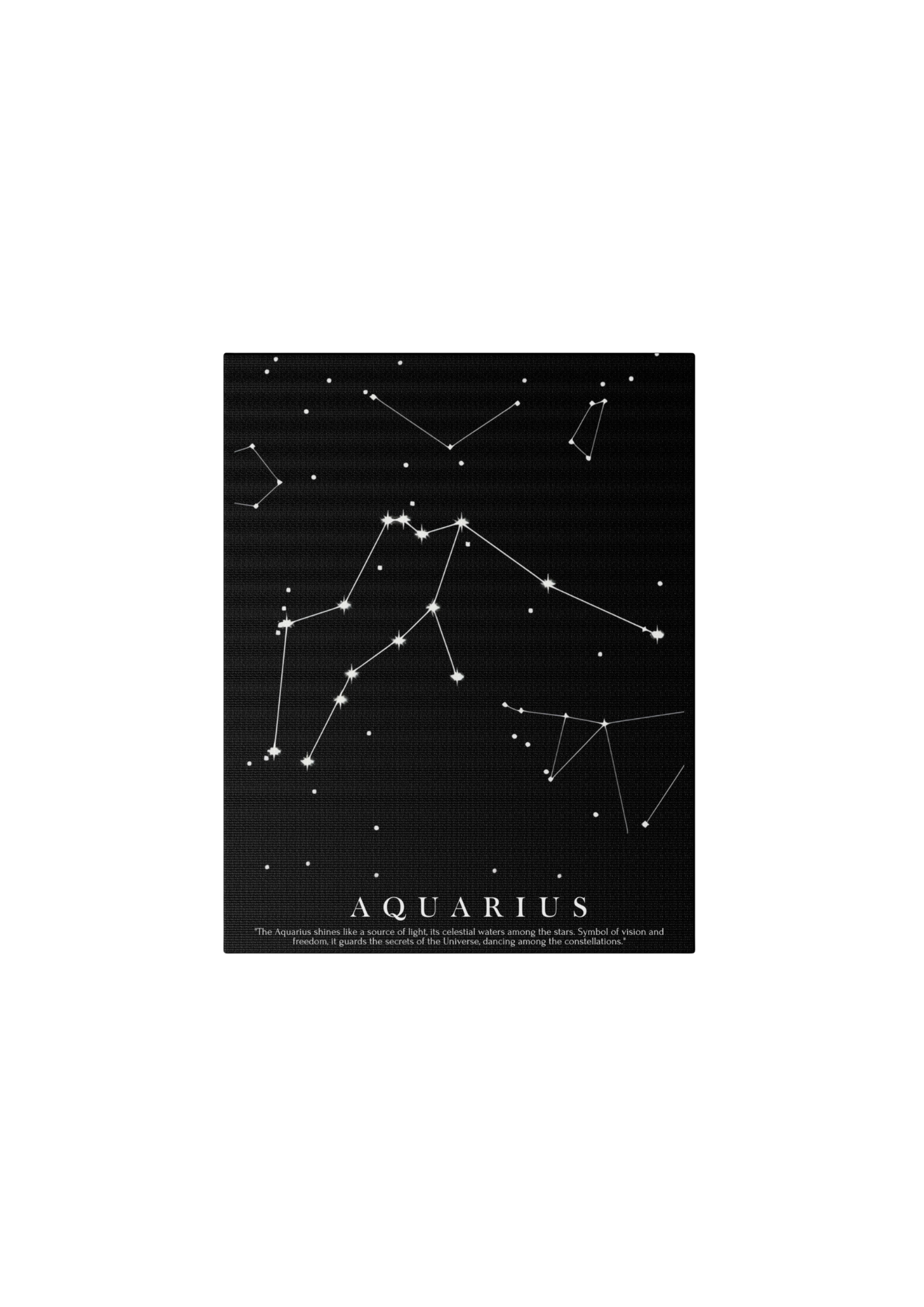 Quadro Costellazione "Aquarius" su tela Canvas