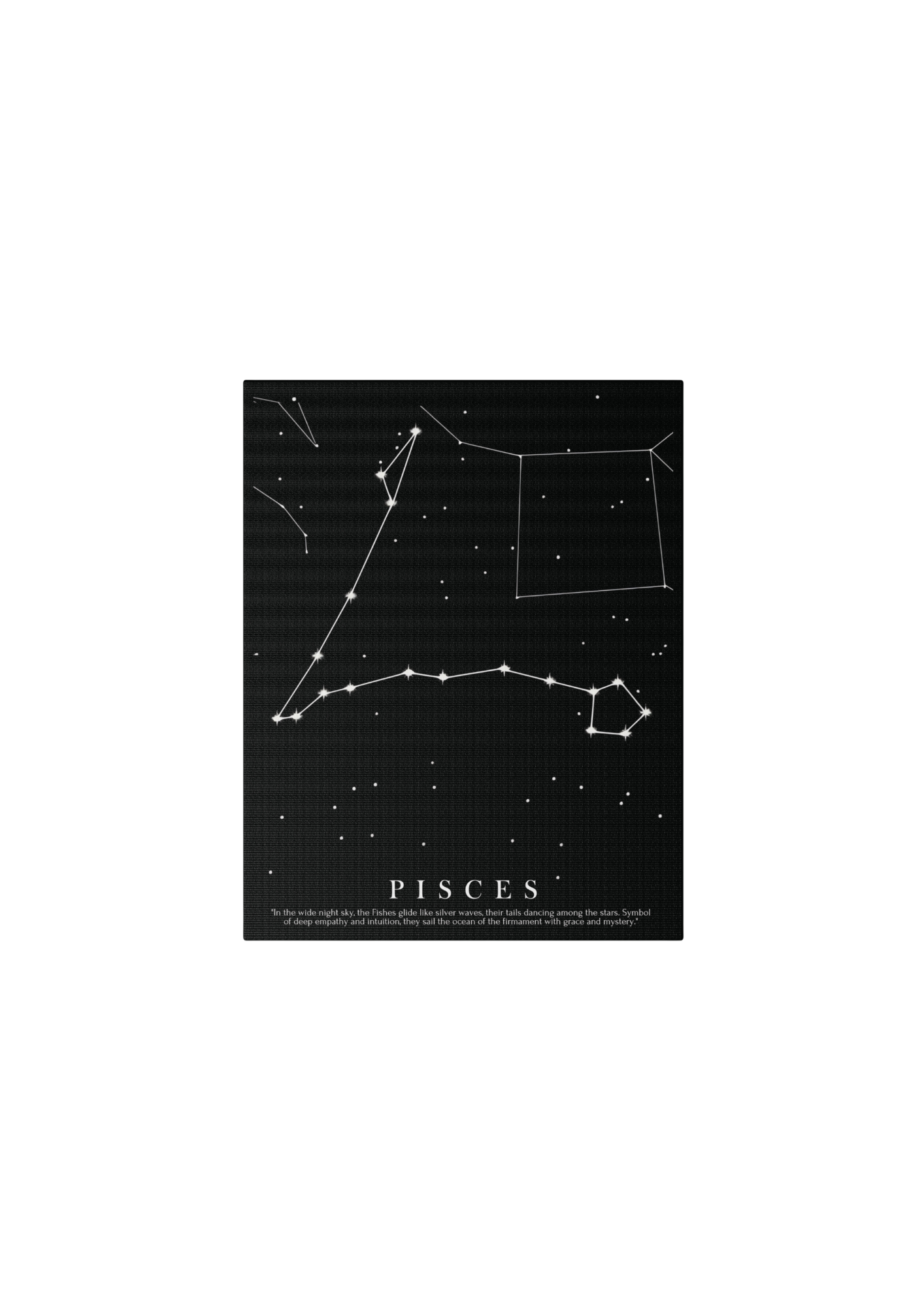 Quadro Costellazione "Pisces" su tela Canvas