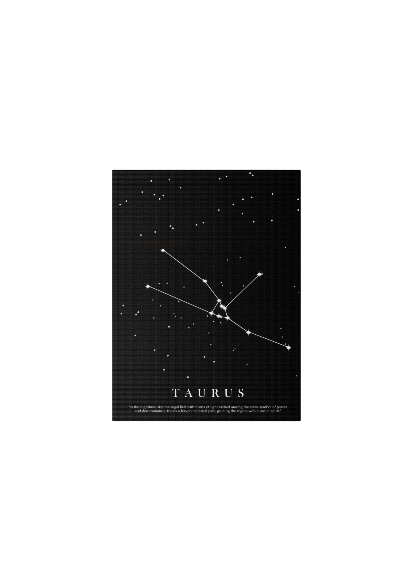 Quadro Costellazione "Taurus" su tela Canvas