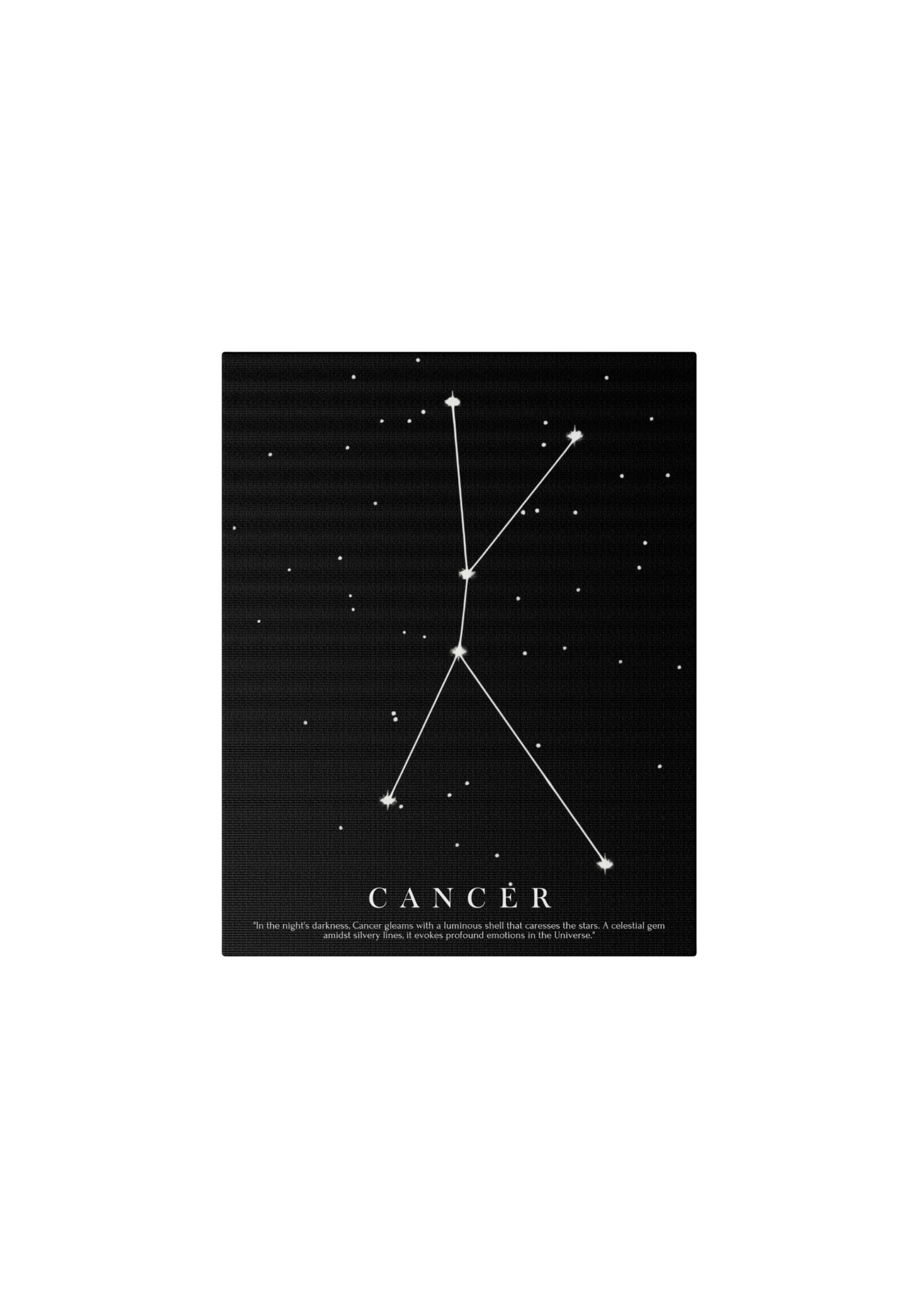 Quadro Costellazione "Cancer" su tela Canvas