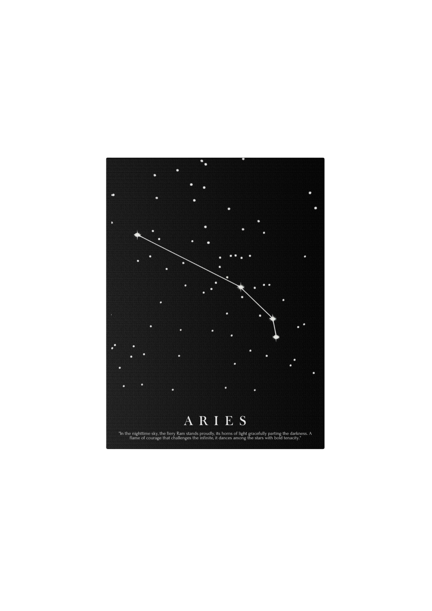 Quadro Costellazione "Aries" su tela Canvas
