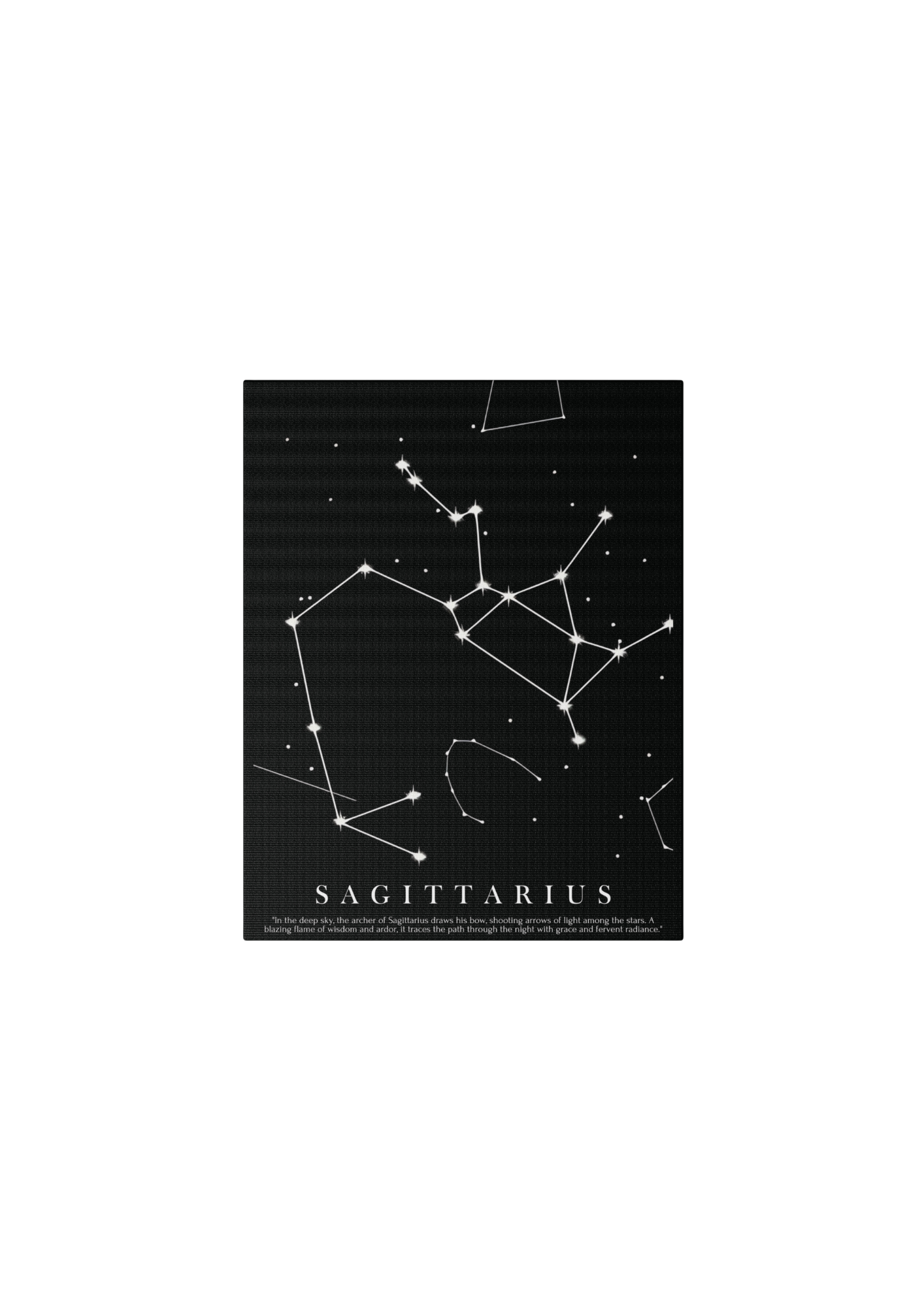 Quadro Costellazione "Sagittarius" su tela Canvas