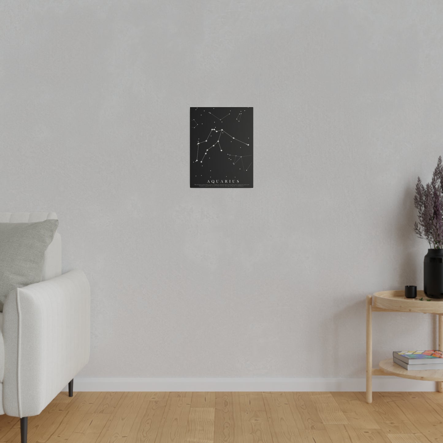 Quadro Costellazione "Aquarius" su tela Canvas