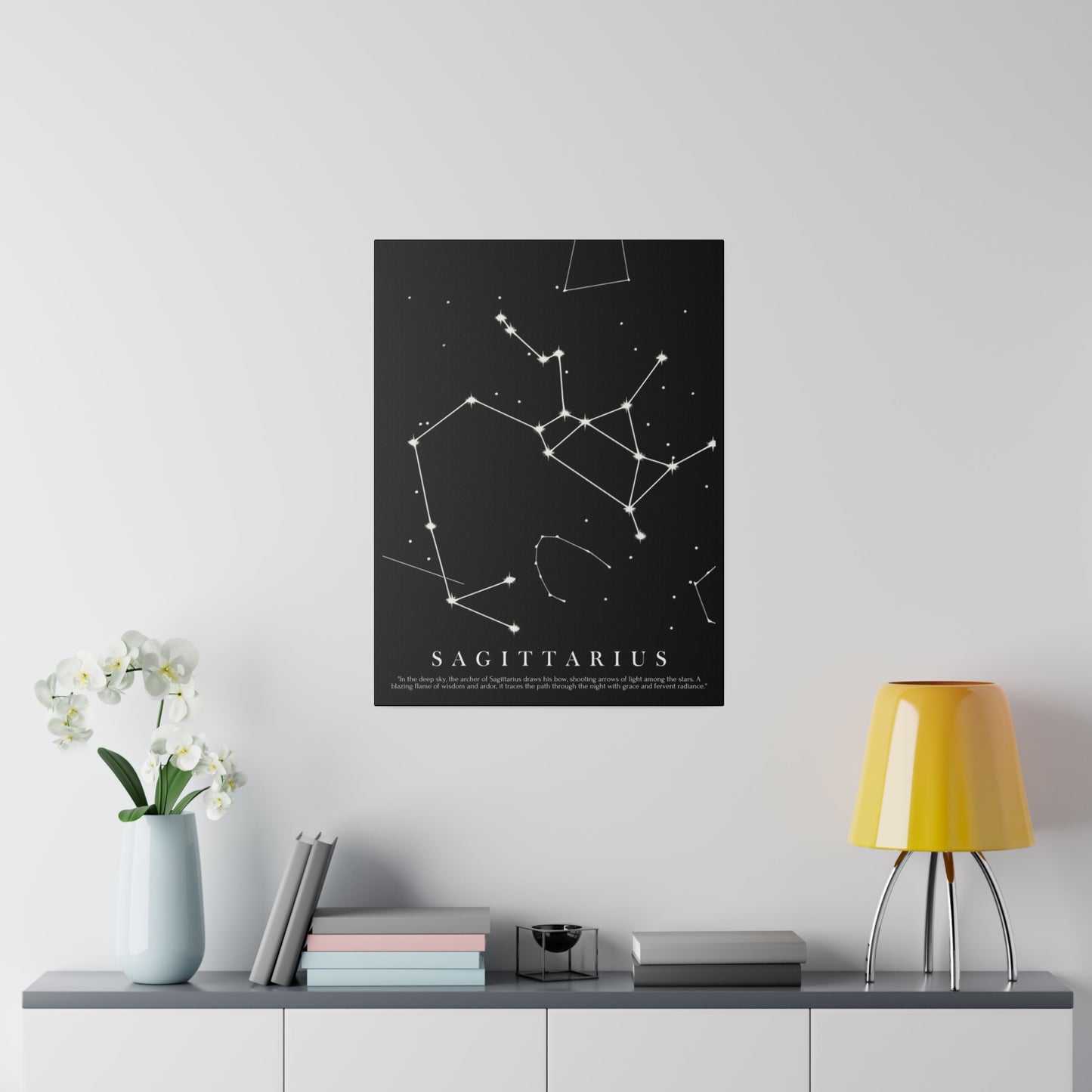 Quadro Costellazione "Sagittarius" su tela Canvas