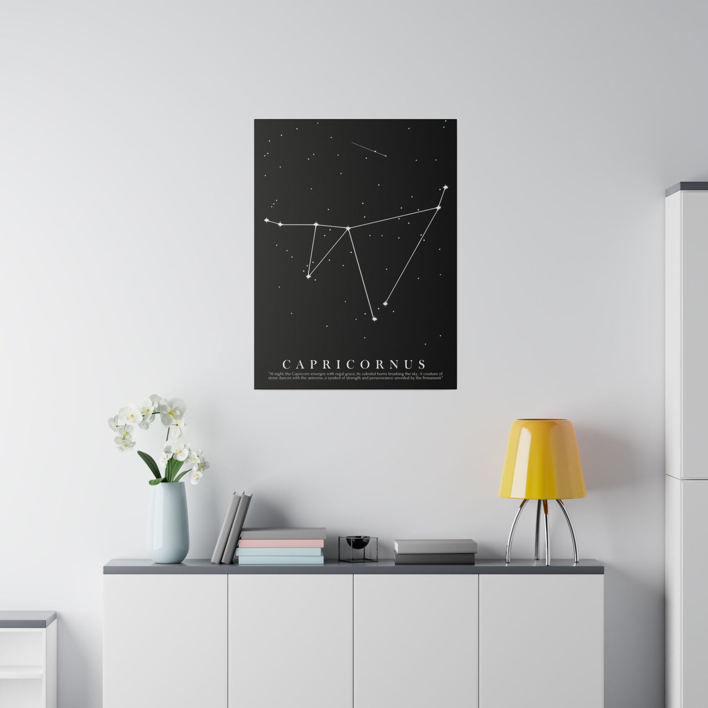 Quadro Costellazione "Capricornus" su tela Canvas