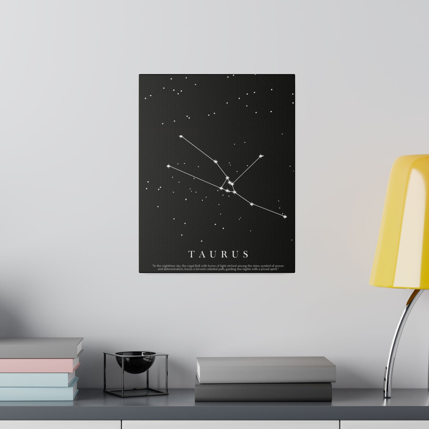 Quadro Costellazione "Taurus" su tela Canvas